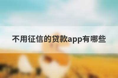 不用征信的贷款app有哪些？这5个容易下款，申请简单！
