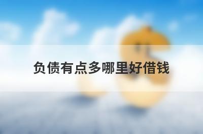 负债有点多哪里好借钱？盘点几个负债有点多容易下款的平台