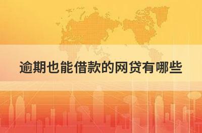 逾期也能借款的网贷有哪些？逾期后还能借的网上贷