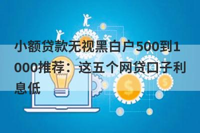 小额贷款无视黑白户500到1000推荐：这五个网贷口子利息低，秒下款！
