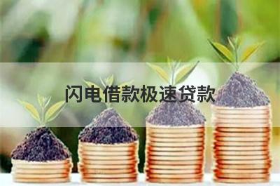 闪电借款极速贷款（借钱额度高利息低的平台）