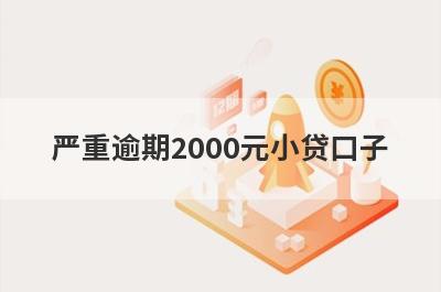 严重逾期2000元小贷口子，分享5个严重逾期容易通过的平台