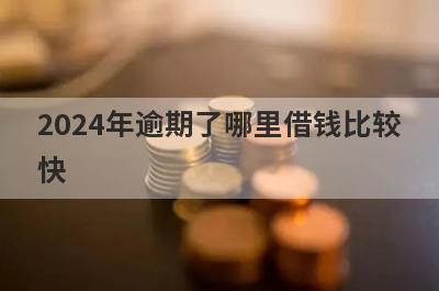 2024年逾期了哪里借钱比较快？5个逾期了马上到账的口子