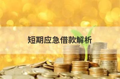 短期应急借款解析，这5个都很不错！