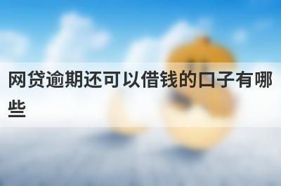 网贷逾期还可以借钱的口子有哪些？这几个网贷逾期还可以借钱的口子