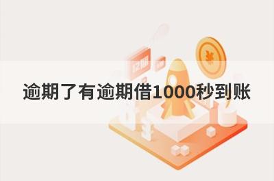 逾期了有逾期借1000秒到账，整理5个必下款口子