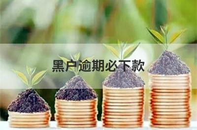 黑户逾期必下款，双黑烂户夜间能下款5000