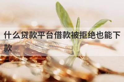什么贷款平台借款被拒绝也能下款？盘点几个借款被拒绝能借的口子