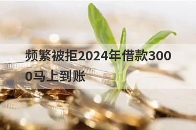 频繁被拒2024年借款3000马上到账，整理5个频繁被拒马上到账平台