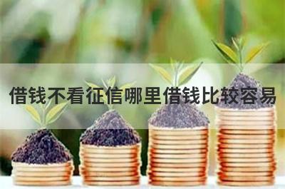 借钱不看征信哪里借钱比较容易？精选5个征信不好的人也能借到钱的贷款平台