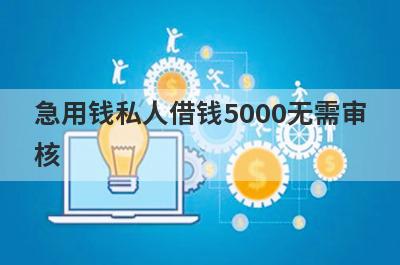 急用钱私人借钱5000无需审核 整理5个不看征信的小额借钱2000元