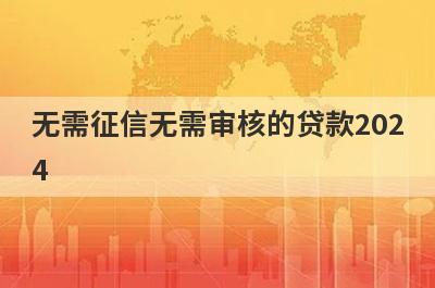 无需征信无需审核的贷款2024 独家盘点急需5万可分期36期