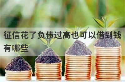征信花了负债过高也可以借到钱有哪些？整理5个无需审核的小额贷款
