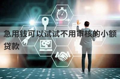 急用钱可以试试不用审核的小额贷款，放款快速！