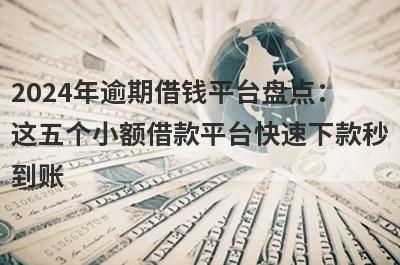 2024年逾期借钱平台盘点：这五个小额借款平台快速下款秒到账！