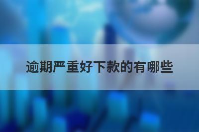 逾期严重好下款的有哪些？整理5个网黑逾期必下款口子