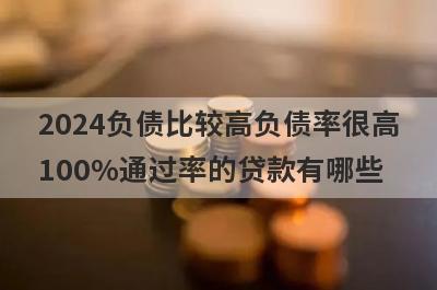 2024负债比较高负债率很高100%通过率的贷款有哪些？这5个贷款容易通过