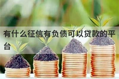 有什么征信有负债可以贷款的平
台
