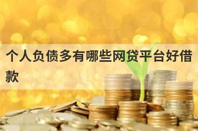 个人负债多有哪些网贷平台好借
款
