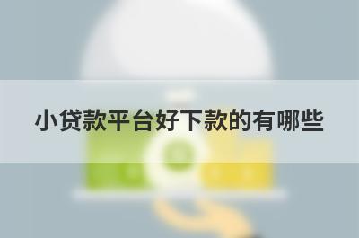 小贷款平台好下款的有哪些？2024借钱的平台100%能借到不看征信