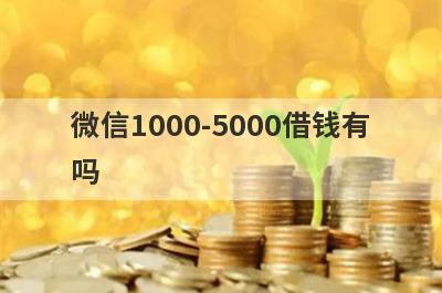 微信1000-5000借钱有吗？这5个平台申请直接下款