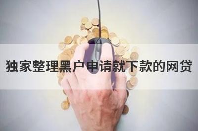 独家整理黑户申请就下款的网贷，这5个网贷口子更好下款，秒到账！