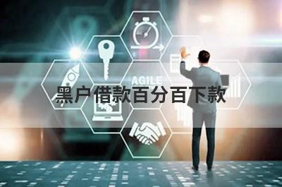 黑户借款百分百下款 整理5个网黑马上下款3000的2024