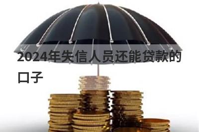 2024年失信人员还能贷款的口子，挑选5个2024年失信人员还能贷款的口子，快速到账