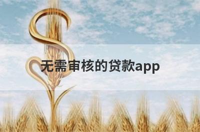 无需审核的贷款app 借款秒到账的app不看征信