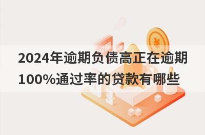 2024年逾期负债高正在逾期100%通过率的贷款有哪些？这5个贷款容易通过