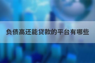 负债高还能贷款的平台有哪些？这些平台可以试试