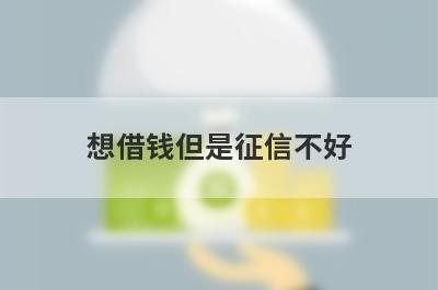 想借钱但是征信不好