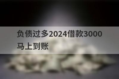 负债过多2024借款3000马上到账，整理5个负债过多马上到账平台