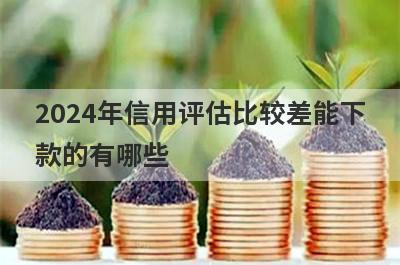 2024年信用评估比较差能下款的有哪些？这几个贷款平台综合评估不合格也能下款