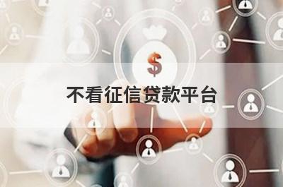 不看征信贷款平台，这几个小额借款平台都不错