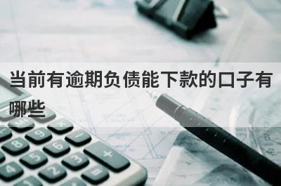 当前有逾期负债能下款的口子有
哪些
