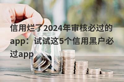 信用烂了2024年审核必过的app：试试这5个信用黑户必过app