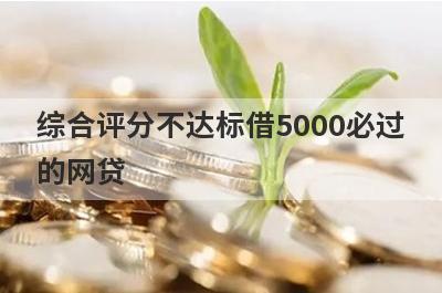 综合评分不达标借5000必过的网贷 5个综合评分不达标必下款口子