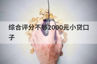 综合评分不够2000元小贷口子，分享5个综合评分不够容易通过的平台