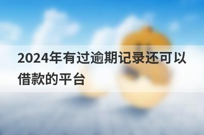 2024年有过逾期记录还可以借款的平台，严重逾期能借钱的app口子