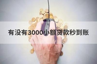 有没有3000小额贷款秒到账？精心整理5个借钱app容易通过的