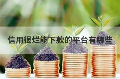 信用很烂能下款的平台有哪些？盘点5个信用很烂可以借款的口子