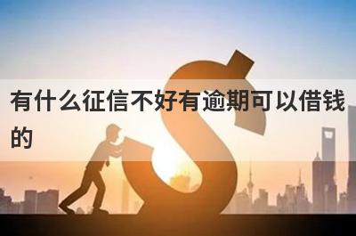 有什么征信不好有逾期可以借钱
的
