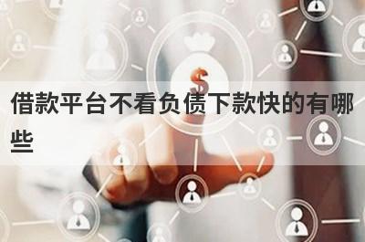 借款平台不看负债下款快的有哪些？独家盘点5个1000以内小额借款