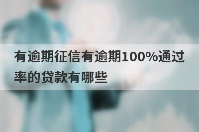 有逾期征信有逾期100%通过率的贷款有哪些？这5个贷款容易通过