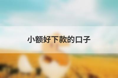 小额好下款的口子 独家盘点2024年容易的贷款口子