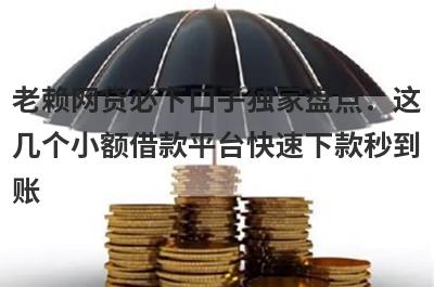 老赖网贷必下口子独家盘点：这几个小额借款平台快速下款秒到账！