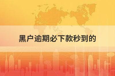 黑户逾期必下款秒到的 独家盘点5个黑口子借钱的平台100%能借到