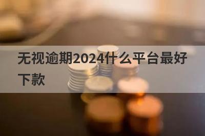 无视逾期2024什么平台最好下款？严重逾期不用审核就下款