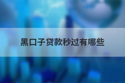 黑口子贷款秒过有哪些？整理5个2024能借到钱的网贷